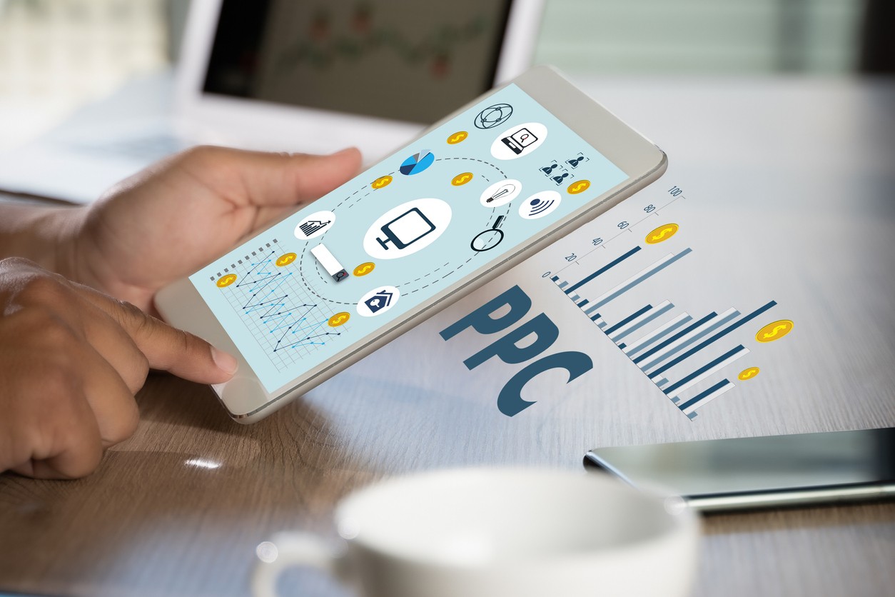 A person holding table with PPC diagram